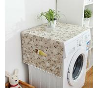 Washer Dryer Covers for Top, Washing Machine Covers with 6 Storage Bags, Home and Kitchen Universal Appliance Cover for Washer, Dryer, Fridge & Microwave