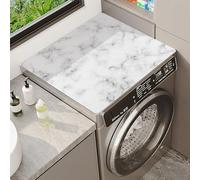 Washer Dryer Liner Cover Black White Marble Flower Pumpkin Patterned Non-Scratch Anti-Slip Washer Or Dryer Top Mat Home Kitchen Laundry Room Appliances Top Dust-Proof Covers (Color 5,60 x50 cm)