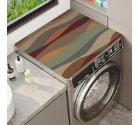 Washer Dryer Liner Cover Starry Night Bohemian Mandala Leopard Pattern Non-Scratch Anti-Slip Washer Or Dryer Top Mat Home Kitchen Laundry Room Appliances Top Dust-Proof Covers (Color 4,60 x50 cm)