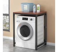 Washer Dryer Storage Shelf, Over Washer Cabinet, Bathroom Rack, Space-Saving Laundry Stand, Multi-Functional Storage for Washing Machine & Dryer, WC