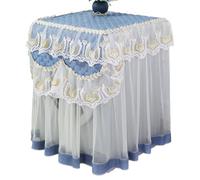 Washer Dustproof Cover Drum Washing Machine Fabric Cover, Solid Color Fully Automatic Lace Protector(Style15)
