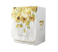 Washer Dustproof Cover Front Load, Washing Machine Dryer Protector Sunscreen Waterproof Tumble Dryer Case Protective Cover for Most Front Loadi (Sunflower 1,M-capacity 8-9kg)