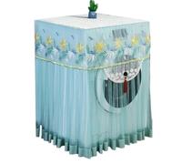 Washer Dustproof Cover Fully Automatic Washing Machine Cover Tassel Pendant with Lace Embroidery Sunscreen of Drum(Style-C1)
