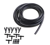 Washer Fluid Hose Kit with 30 Connectors Rubber Connect Water for Most Windshield Nozzles Irrigation Garden Pressure Hose Reel Retractable Power Reel Lint Mesh Attachment for Garden Elbow