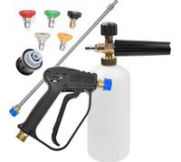 Washer Gun & Lance & Snow Foam Bottle Set Pressure Washer Quick Release Gun & Lance Wash Nozzles For Karcher K2 K4 K5 K7
