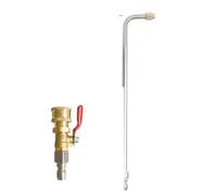 Washer Lance Extension Wand High Pressure Car Washer Extension Wand 1/4" Quick Connect Lance with Valve Switch On/Off(Long 90 Degree)