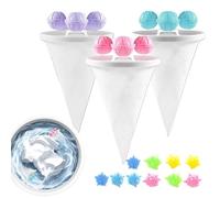 Washer Lint Catcher, Reusable Floating Filter Bag with 10 Balls - Pet Hair Washing Machine Cleaner | for Home Shirt Household Daily Travel Fabrics Lint Dog Clothes Cleaning