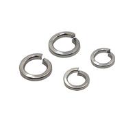 Washer, Lock Washer, 304 Stainless Steel/White Zinc/Black Zinc Steel Spring Split Lock Washer Elastic Gasket M2 .5 M3 M4 M5 M6 M8 - M24