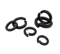 Washer, Lock Washer, M2 .5 M3 M4 M5 M6 M8 M10 M12 M14 M16 M20 M24 Black Steel Spring Washer Split Lock Elastic Gasket