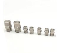 Washer Spray Nozzle Tips,Stainless Steel Flat Fan Nozzle 65 Degree Pack of 5 or 10 1/8 1/4 3/8 1/2 Inch(No.20: 1/8 (2.8 Mm Aperture),10pcs)
