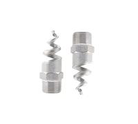 Washer Spray Nozzle Tips,Stainless Steel Spiral Atomizing Nozzle 90 and 120 Degree 1/4 to 2 Inch Pack of Multiple Packaging Options(1/4 316 Stainless Steel Not Polished,10pcs)