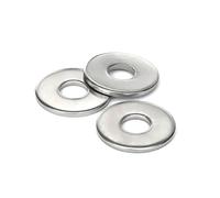 Washer Stainless Steel 316 M4 M5 M6 M8 M10 M12 M14 M16 M18 M20 M24 Large Flat Metal Gasket Big Plain Washer DIN9021(100pcs M4)