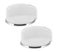 Washer Timer Plastic 2pcs Replacement Control White Knobs | Dryer Selector Pair, Easy Installation, Adjustable Settings for Washing Machine and Dryer Use
