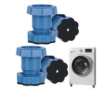 Washer Vibration Pads - Non Slip Replacement for Leveling Feet | 4 Piece Set with Shock Absorbing Design, Stops Moving Walking, Protects Floor, Dryer Home Apartment Hotel Laundry Stability