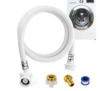 Washer Water Hose - Universal Water Inlet Hose | PVC WaterSupply Lines, Washing Machine Hoses That Provide a Secure Connection Using Locks, Long Term Durability