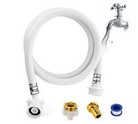 Washer Water Hose - Universal Water Inlet Hose | PVC WaterSupply Lines, Washing Machine Hoses That Provide a Secure Connection Using Locks, Long Term Durability
