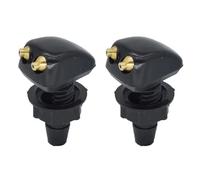 Washer Wiper Nozzles Compatible With 2pcs Universal Front Windshield Windscreen Washer Jets Nozzles Adjustment Dual Holes Car Wiper Spray Nozzles