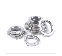 Washers 1/10/50/100pcs Sliver Washer Stainless Steel Carbon Spring Split Lock Gasket Elastic Rings M1.6 M2 .5 M3 M4 M5 M6 M8 M10 M12-24 Fastener(Stainless Steel 304,M2(100PCS))