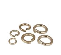 Washers 10pcs-50pcs Pure Titanium GR2 M3-M30 Spring Lock Washers DIN127 Ti Stop Alloy Flat Pads For Industrial Use(M12(20pcs))