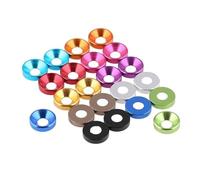 washers,Aluminum Washer, For Countersunk Head Screw Gasket Washer Multicolor RC Car Accessories M2 M2.5 M3 M4 M5 M6 M8 10pcs(Peach Red,10PCS-M2)