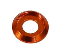washers,Aluminum Washer, M2 M2.5 M3 M4 M5 M6 M8 Colourful Aluminum Alloy Cup Head Washer Al Metal Grooved Gaskets For Button Head Screw RC Parts 5/10pcs(Orange,5PCS-M2)