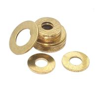 Washers Brass Flat Washer M3 M4 M5 M6 M8 M10 M12 M14 M16 M18 M22 M24 Solid Gasket Shim Copper Metal Meson Pad Spacer(M16 x 30mm(2pcs),Thickness 2mm)