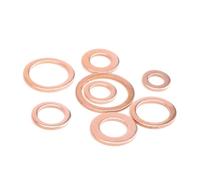 Washers Copper Washers Copper washers,Brass,20pcs Solid Washer Shim Flat Ring Gasket Rings Seal Plain Spacer Washers Fastener