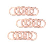 Washers Copper Washers Copper washers,Brass,50 Sealing Spacer Washers Solid Gasket Sump Plug Oil for Boat Washer Flat Seal Ring
