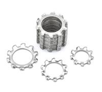 Washers External Internal Tooth Star Lock Washers Stainless Steel M3 M4 M5 M6 M8 M10 M12 M14 M16 M20 M24 M27 M30 Gasket(External Tooth,M3 50pcs)