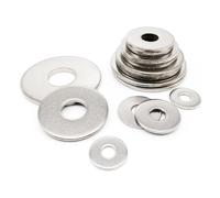 Washers,flat washer, Washers 2/5/10/50pcs M2.5 M3 M4 M5 M6 M8 M10 M12 M14 M16 Sliver Washer Stainless Steel Extra Large Size Big Wide Thickness Flat Gasket Plain Rings Fastener(25pcs M5)