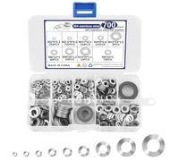 Washers for Screws, 700 PCS Stainless Steel Washer, 9 Sizes Washers for Bolts M2 M2.5 M3 M4 M5 M6 M8 M10 M12, Penny Washer for Repair