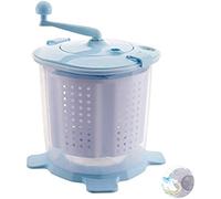 Washers Mini Manual Washing Machine Small Desktop With Handle And Detachable Water Basket, Fast Dehydration Portable, For Family Outdoor Camping,Blue