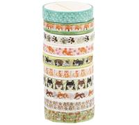 Washi Tape 10 Rolls Set Hot Stamping for DIY Craft and Journaling