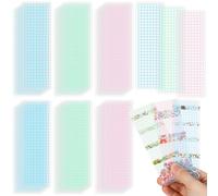 Washi Tape Boards Diy, 45Pcs Tape Storage Boards Plastic Washi Holders Portable for Home Office Crafting and Decoration School, Office and Bookmark Use 5.9 X 2 Inches