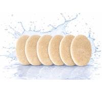 Washies Make-Up Pads Reusable Set/Makeup Remover Pads/Microfibre Cleaning Pads Face/Super Soft, Skin-Friendly/Hypoallergenic/Sustainable, Environmentally Friendly (White 12 x 8 cm, Pack of 6)