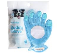 Washies Pet Grooming Buddy Glove - Gentle De-Shedding Tool for Hair Removal, Massage, Bathing with an Adjustable, Breathable Design, Dog Bath Brush Scrubber is Ideal for Long & Short Hair Pets