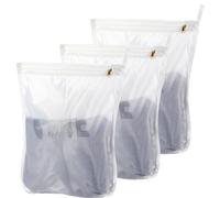Washing Bags For Jumpers Minky 3 Pack Large Lingerie Bags For Washing Delicates Durable Polyester Laundry Mesh Bags Protective Zipper Bag For Bras Baby Clothes Thick And Durable