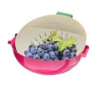 Washing Basket - Salad Spinner Small | Salad Washing Machine and Spinner for Salad & Greens | Washing Colander Tools | Compact Manual Spinner Bowl | Kitchen Strainer and Dryer for Fruits &