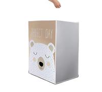 Washing Line Cover Waterproof Washing Machine Cover Home Polyester Roller Laundry Silver Coating Dustproof Case Cover Household Protective Cover1pc(A Bear 1pc)