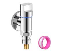 Washing Machine Angle Valve, Washing Machine Faucet, G1/2, Quick Open Angle Valve Washing Machine, Automatic Water Stop Faucet