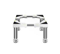 Washing Machine Base Adjustable Height (24-27cm) Stainless Steel Pedestal for Washing Machine Dryer Fridge Freezer Washing Machine Base Adjustable Width 42-65cm
