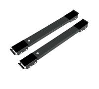 Washing Machine Base Adjustable Universal Washing Machine Stand Refrigerator Base Mount 24 Wheel Mobile Bathroom Kitchen Accessories Home Appliance(2pcs Black)