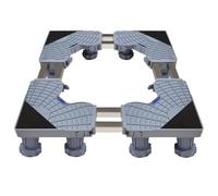 Washing Machine Base Frame 2 Barrels with 12 Feet Adjustable Rustproof Washing Machine Base Frame 45-68 cm for Fridge, Washing Machine, Rockner, Freezer (Grey)