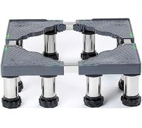 Washing Machine Base Frame Fridge Adjustable Base with 12 Sturdy Feet Height 10 cm Washing Machine Base 45-70 cm for Dryers, Tumble Dryers and Refrigerators (8 Feet, Height 10 cm)