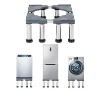 Washing Machine Base Stand with 8 Legs Refrigerator Holder Bracket Multi-Functional Adjustable Base Extendable Floor Trays for Refrigerator Washing Machine Dryer Dishwasher (Height: 9.4"- 10.6")