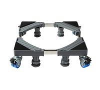 Washing Machine Base Storage Rack,Raised Bracket,Refrigerator Bracket,Tripod,Movable Universal Wheel(Black,NO4)