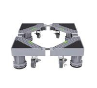Washing Machine Base Universal Base Washing Machine Stand Lifting Fridge Base Multi-functional Adjustable Base for Dryer Refrigerator Washing Machine Anti-Slip Washing Machine Base(4 legs- 4 wheels)