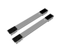 Washing Machine Base Washing Machine Stand Movable Refrigerator Raised Base Mobile Roller Bracket Wheel Bathroom Kitchen Accessories Home Appliance(2pcs silver)
