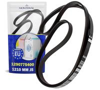 Washing Machine Belt 1210 mm PJ5 with the Original Code 1290775400 for Zanussi for Electrolux 80001704 for Candy - MADE IN EU - Warranty 10 Years - MONTERAL