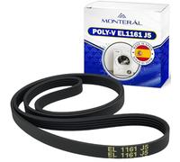 Washing Machine Belt Poly-V 1161 J5 with the Original Code 55X2987 for Brandt C00194422 for Indesit 482000083138 for Whirlpool - MADE IN SPAIN - Warranty 10 Years - MONTERAL